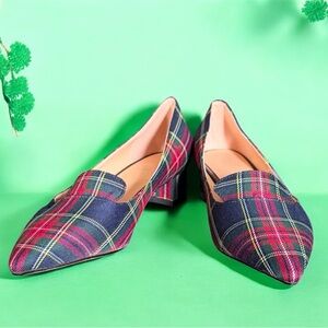 Tartan Plaid Women's Loafers size 7 Perfect Saint Patrick’s Day Shoe